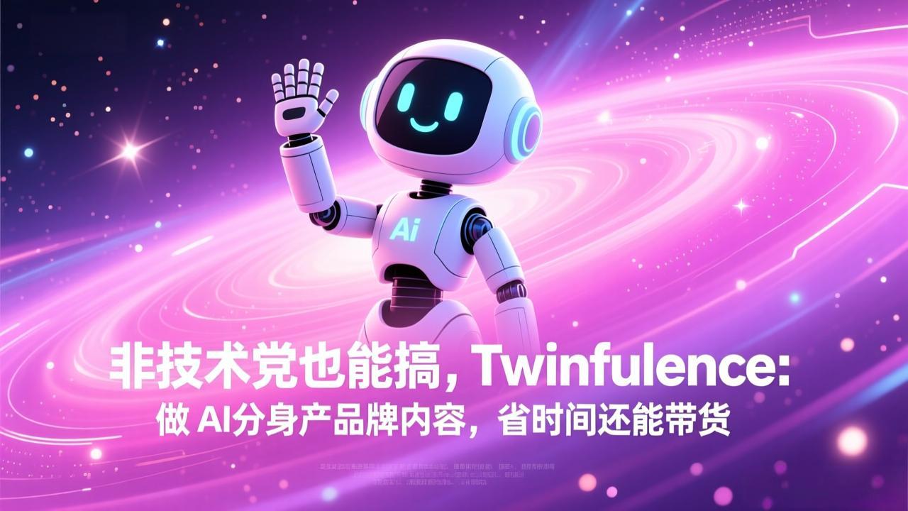 非技术党也能搞!Twinfluence:做 AI 分身产品牌内容,省时间还能带货-巅峰创业网