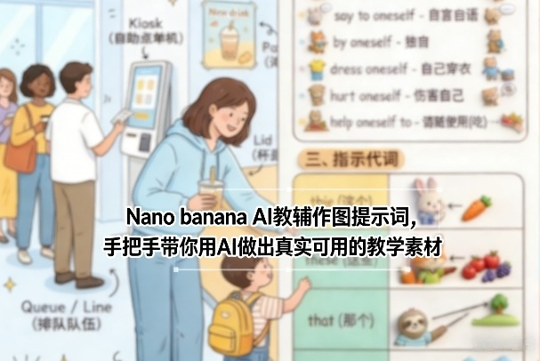 Nano banana AI教辅作图提示词,手把手带你用AI做出真实可用的教学素材-巅峰创业网