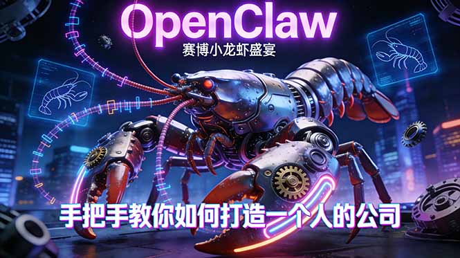 OpenClaw，小龙虾-从产品到爆款的成长之路，手把手教你如何打造一个人的公司-巅峰研习社