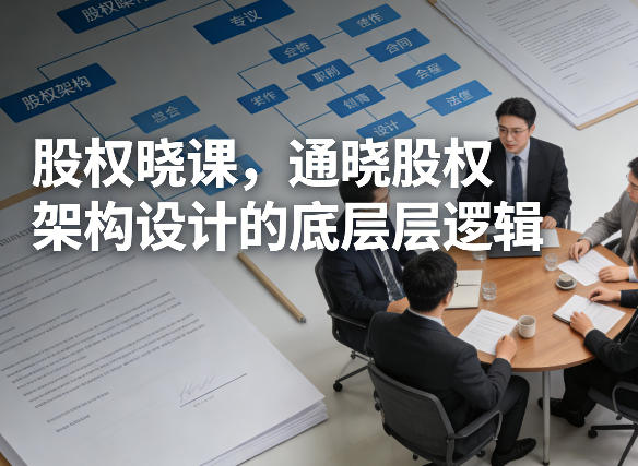 股权晓课，通晓股权架构设计的底层逻辑-巅峰研习社