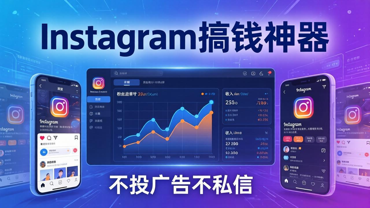 Instagram搞钱神器：月涨6万粉+月入5万刀，不投广告不私信，靠算法+低价产品-巅峰研习社