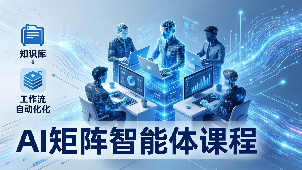 AI矩阵智能体实战：100个数字员工批量生产内容，文本知识库+工作流自动化全搞定-巅峰研习社