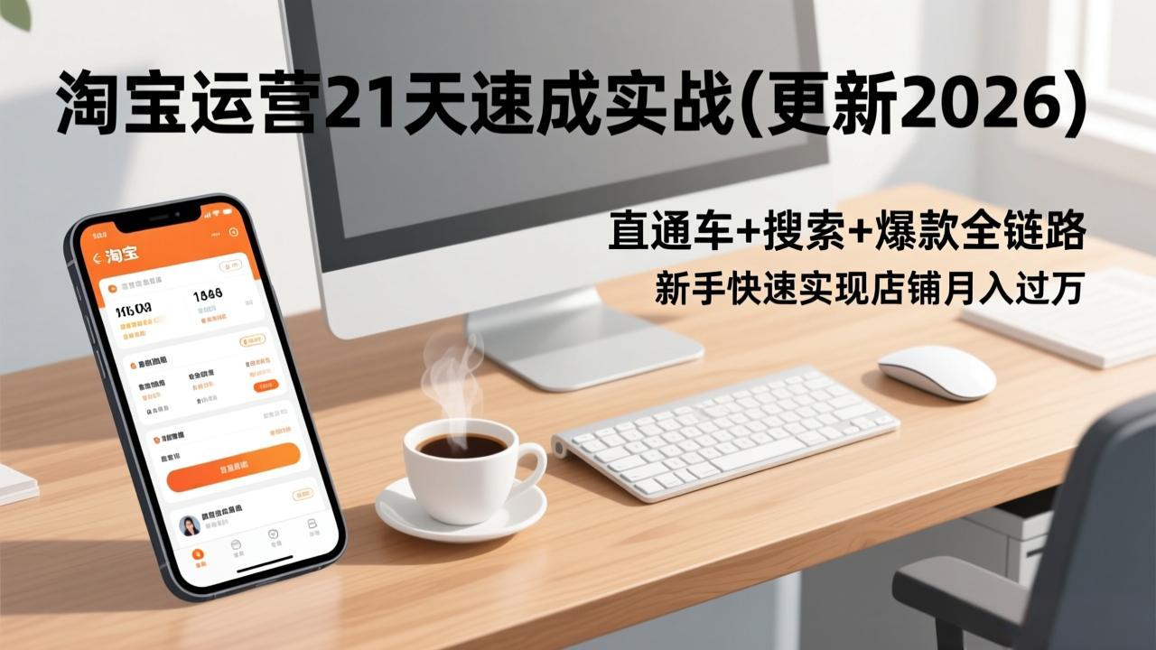 淘宝运营21天速成实战(更新3月-巅峰研习社
