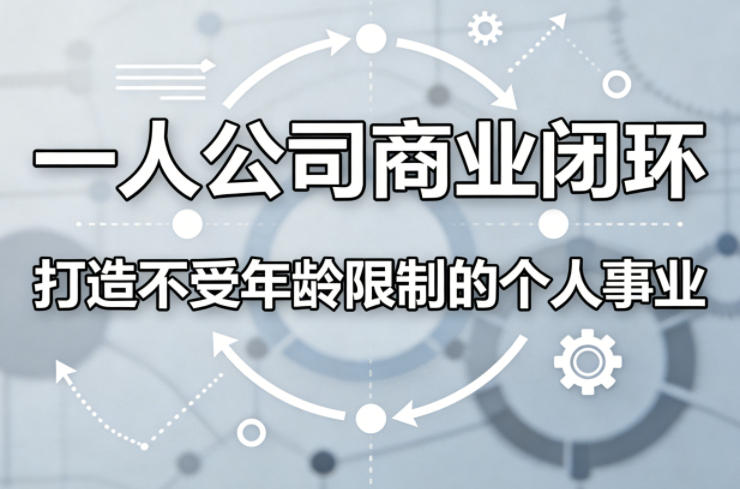 一人公司商业闭环,打造一份不受年龄限制的个人事业-巅峰研习社
