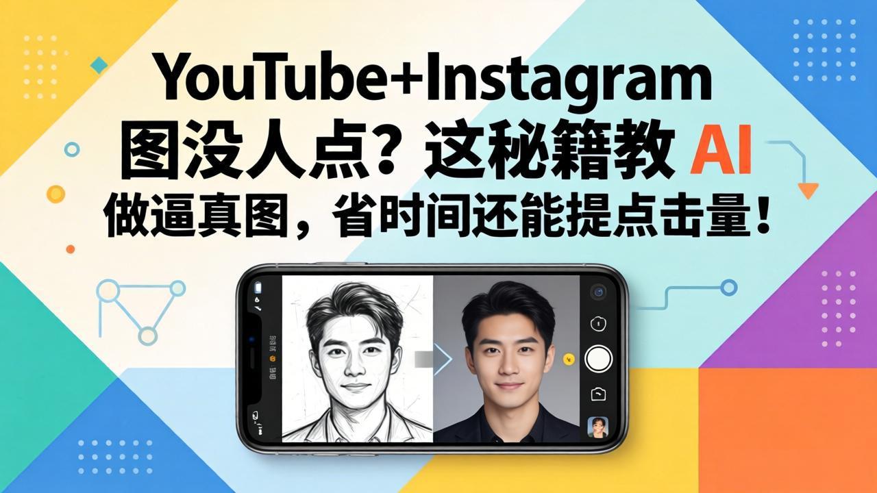 YouTube+Instagram图没人点？这秘籍教 AI 做逼真图，省时间还能提点击量-巅峰研习社