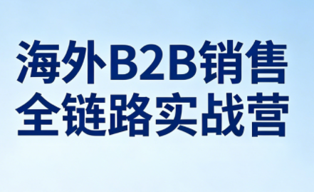 雨哥·海外B2B销售全链路实战营-巅峰研习社
