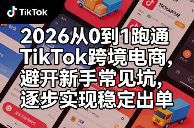 2026从0到1跑通TikTok跨境电商,避开新手常见坑,逐步实现稳定出单(更新0414)-巅峰研习社