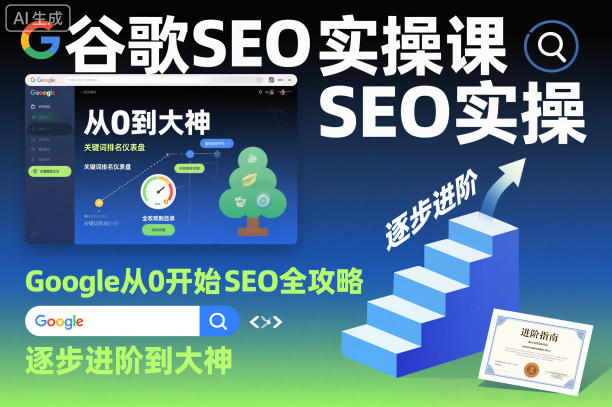谷歌SEO实操课，Google从0开始SEO全攻略，逐步进阶到大神(更新26年)-巅峰研习社