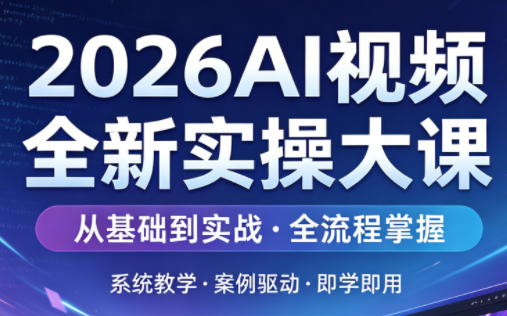 2026AI视频全新实操大课-巅峰研习社