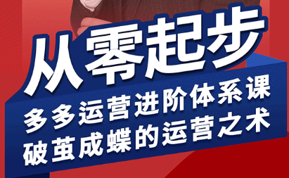 海神·拼多多运营进阶系统课(更新2026)-巅峰研习社