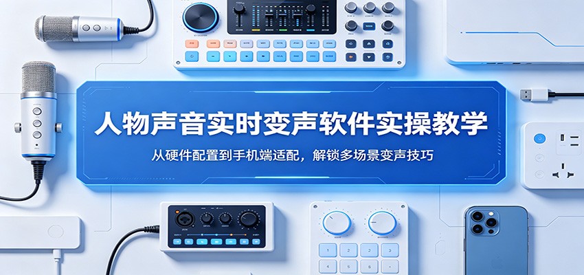 人物声音实时变声软件实操教学：从硬件配置到手机端适配，解锁多场景变声技巧-巅峰研习社