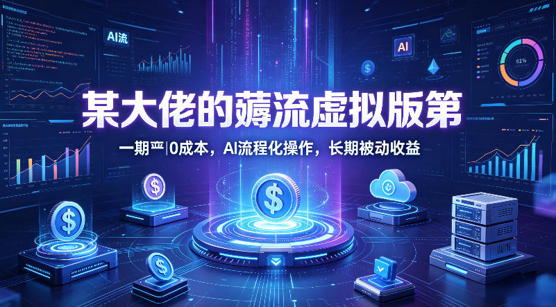 某大佬的薅流虚拟版第一期丨0成本，AI流程化操作，长期被动收益-巅峰研习社