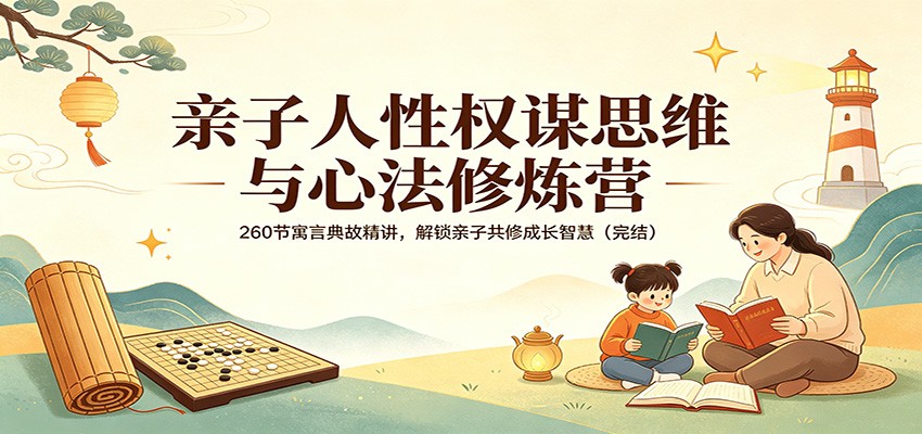 亲子人性权谋思维与心法修炼营：260节寓言典故精讲，解锁亲子共修成长智慧(完结)-巅峰研习社