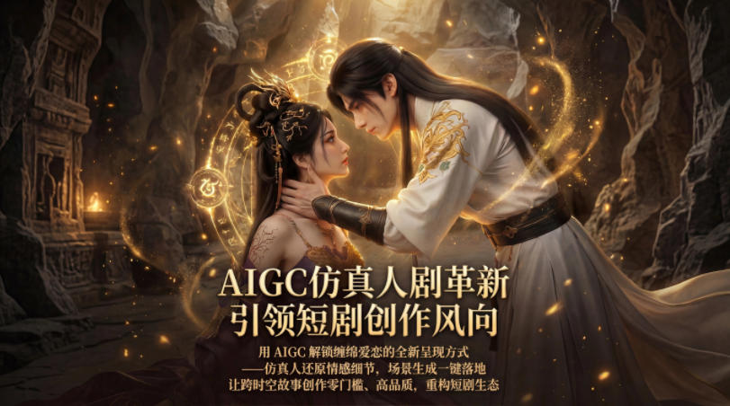 AIGC仿真人《合欢宗》短剧教学，用AIGC解锁缠绵爱恋的全新呈现方式，让跨时空故事创作零门槛、高品质，重构短剧生态-巅峰研习社