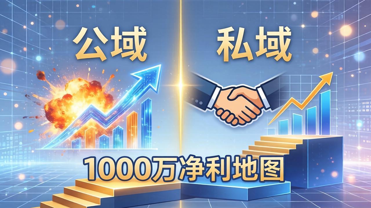 公域玩命出爆款，私域悄悄做成交：这套AI内训课，2026给你打通1000万净利的地图-巅峰研习社