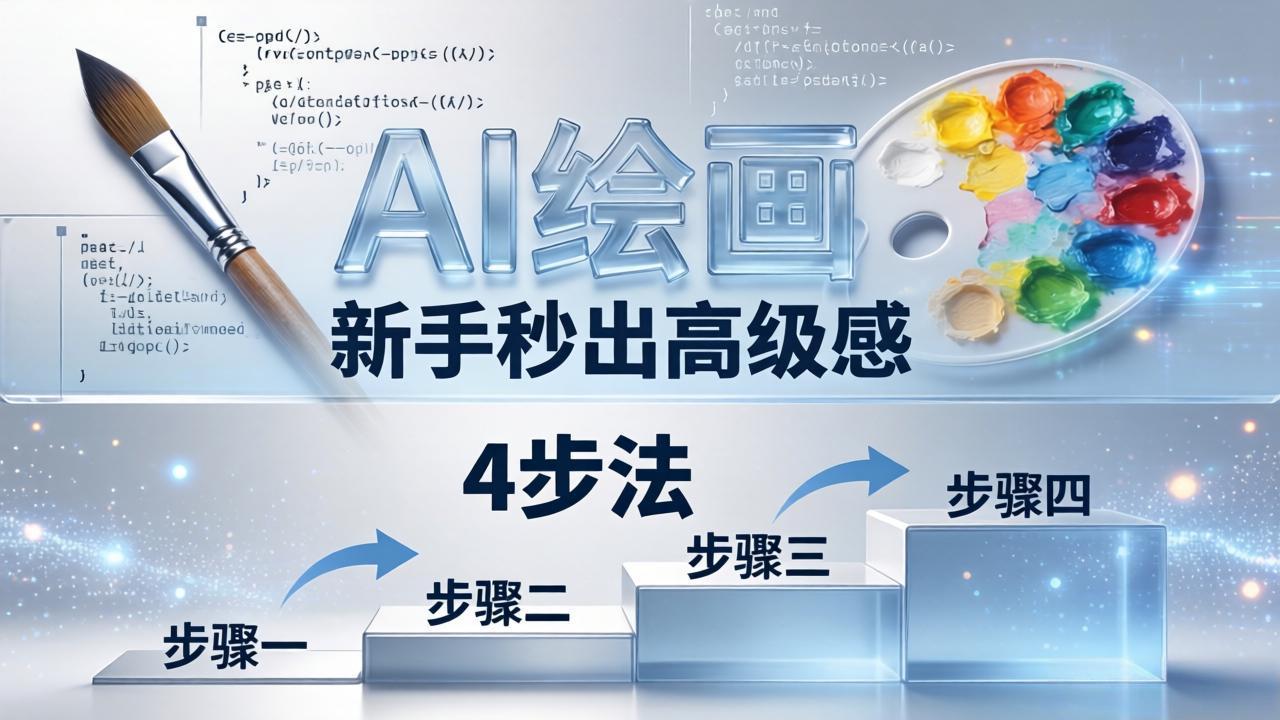 AI绘画入门别再硬磕了！即梦4步法：万能提示词公式+BRTR框架，新手秒出高级感-巅峰研习社