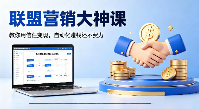联盟营销大神课，教你用信任变现，自动化賺钱还不费力【原创双语字幕】-巅峰研习社