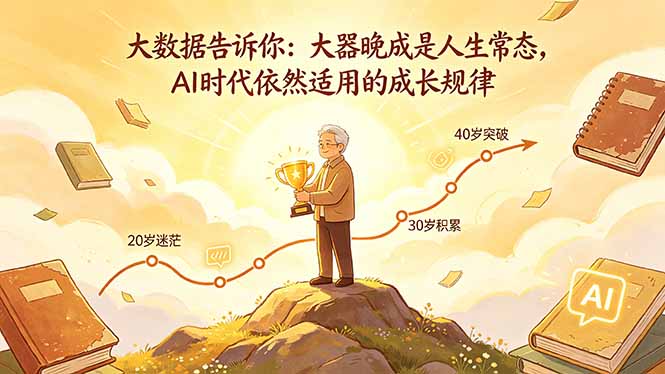 付费文章：大数据告诉你：大器晚成是人生常态，AI 时代依然适用的成长规律-巅峰研习社