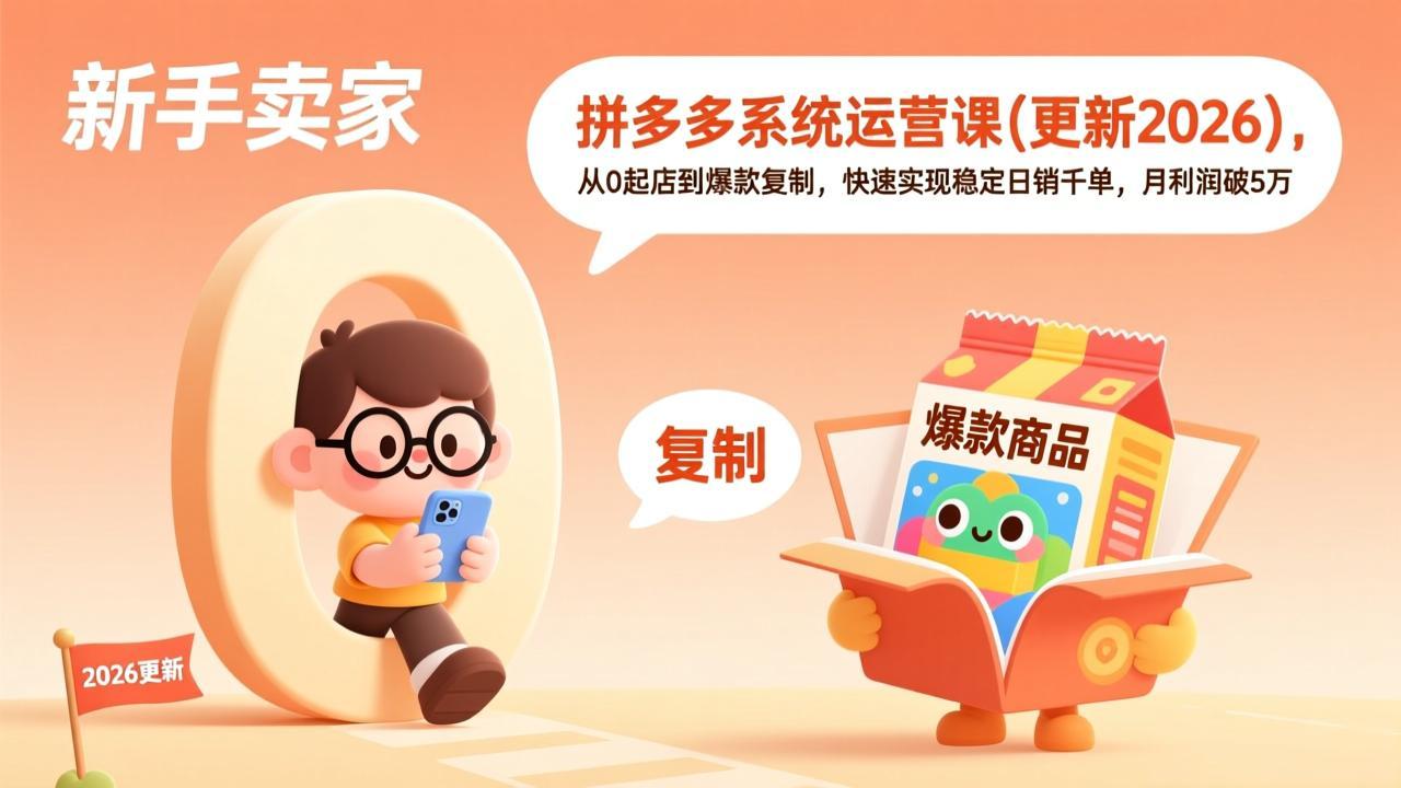 拼多多系统运营课(更新4月-巅峰研习社