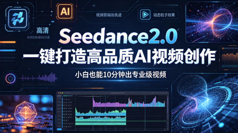 Seedance2.0一键打造高品质AI视频创作，小白也能10分钟出专业级视频-巅峰研习社