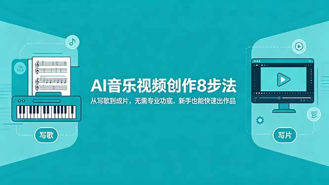 AI音乐视频创作8步法：从写歌到成片，无需专业功底，新手也能快速出作品-巅峰研习社
