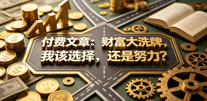 付费文章：财富大洗牌，我该选择，还是努力？-巅峰研习社