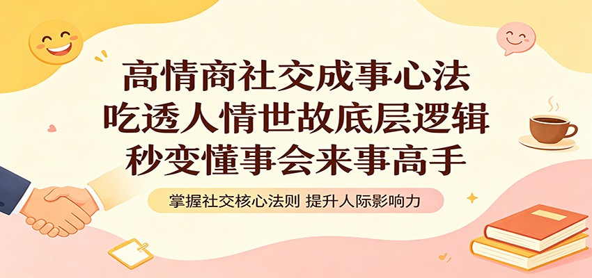 高情商社交成事心法：吃透人情世故底层逻辑，秒变懂事会来事高手-巅峰研习社