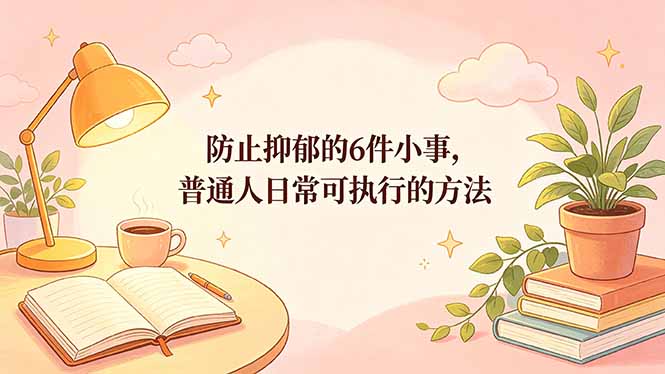 付费文章：防止抑郁的6件小事，普通人日常可执行的方法-巅峰研习社