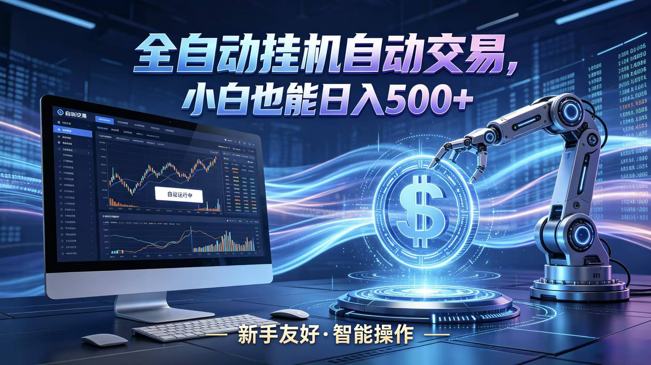 全新智能化交易助手,傻瓜式操作,小白也能快速上手,轻松实现日入500+-巅峰研习社