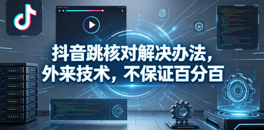 抖音跳核对解决办法，外来技术，不保证百分百-巅峰研习社