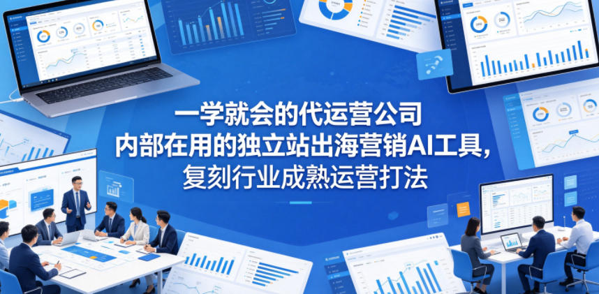 一学就会的代运营公司内部在用的独立站出海营销AI工具，复刻行业成熟运营打法-巅峰研习社