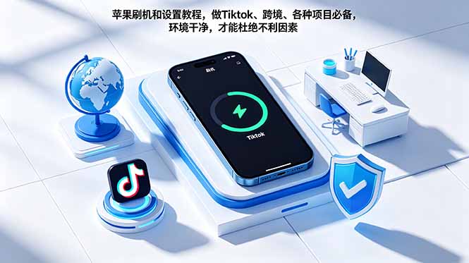 苹果刷机和设置教程，做Tiktok、跨境、各种项目必备，环境干净，才能杜绝不利因素-巅峰研习社