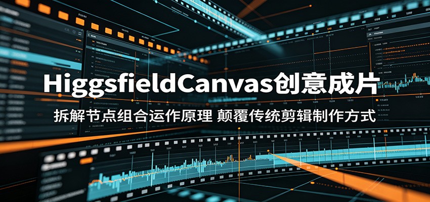 HiggsfieldCanvas创意成片:拆解节点组合运作原理,颠覆传统剪辑制作方式-巅峰研习社