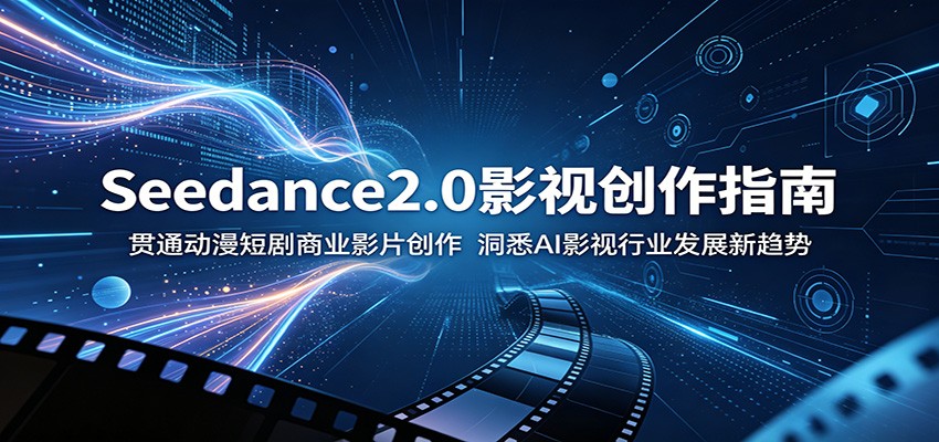 Seedance2.0影视创作指南：贯通动漫短剧商业影片创作，洞悉AI影视行业发展新趋势-巅峰研习社