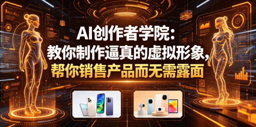 AI创作者学院:教你制作逼真的虚拟形象,帮你销售产品而无需露面【原创双语字幕】-巅峰研习社