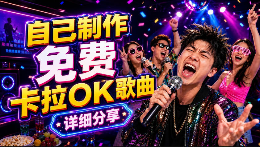 零基础AI制作免费卡拉OK视频教程，从歌曲生成、音轨分离到字幕制作、视频导出，手把手教学-巅峰研习社