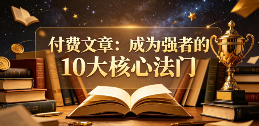 付费文章：成为强者的10大核心法门-巅峰研习社
