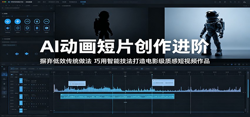 AI动画短片创作进阶：摒弃低效传统做法，巧用智能技法打造电影级质感短视频作品-巅峰研习社