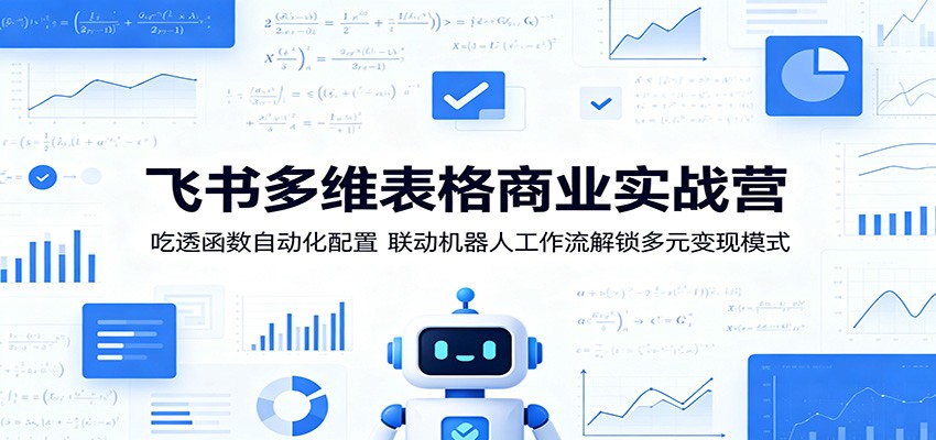 飞书多维表格商业实战营：吃透函数自动化配置，联动机器人工作流解锁多元变现模式-巅峰研习社
