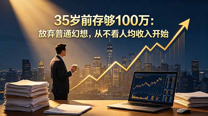 35岁前存够100万：放弃普通幻想，从不看人均收入开始-巅峰研习社