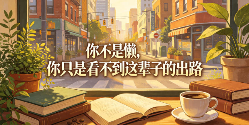 付费文章：你不是懒，你只是看不到这辈子的出路-巅峰研习社