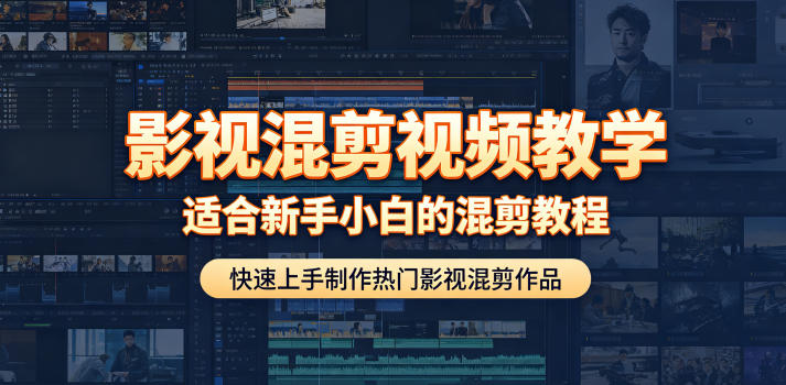 影视混剪视频教学,适合新手小白的混剪教程,快速上手制作热门影视混剪作品-巅峰研习社