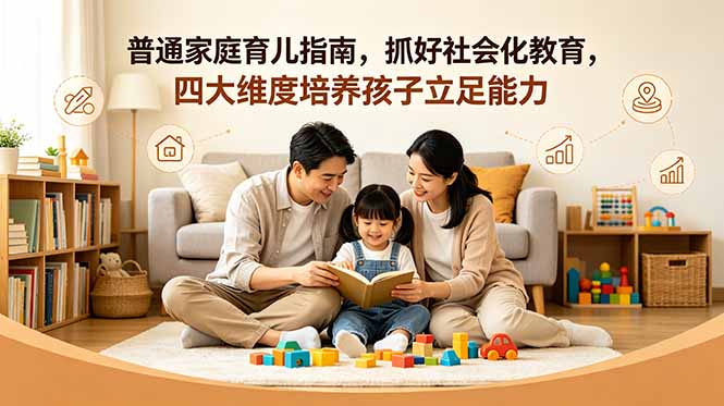 付费文章：普通家庭育儿指南，抓好社会化教育，四大维度培养孩子立足能力-巅峰研习社