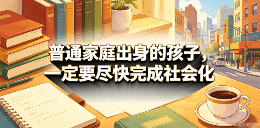 付费文章：普通家庭出身的孩子，一定要尽快完成社会化-巅峰研习社
