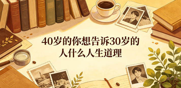 公众号付费文章:40岁的你想告诉30岁的人什么人生道理?-巅峰研习社