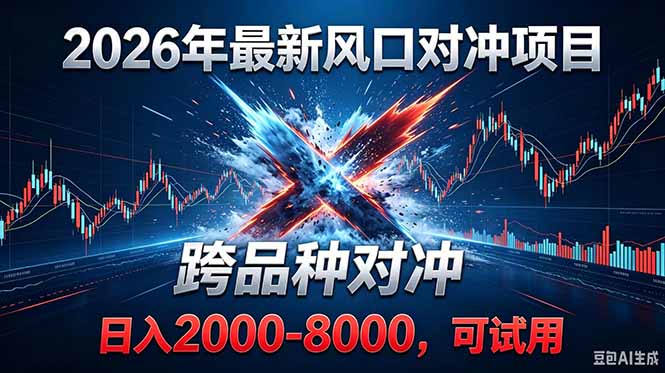 2026创业新风口!最新对冲!跨品种对冲!日收益2000-6000+-巅峰研习社