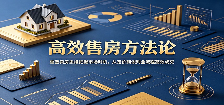 高效售房方法论：重塑卖房思维把握市场时机，从定价到谈判全流程高效成交-巅峰研习社