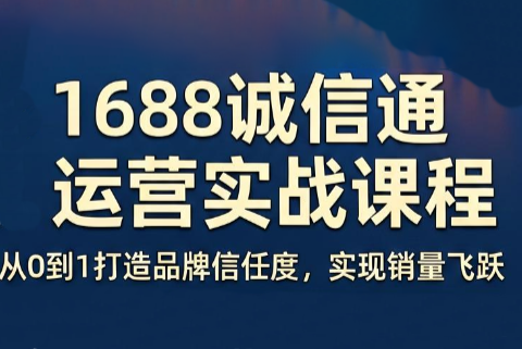 看山老师·阿里巴巴1688诚信通运营课程-巅峰研习社