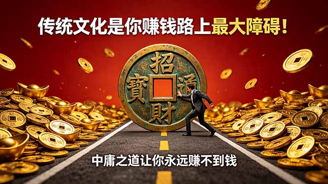 付费文章:传统文化是你赚钱路上最大障碍!中庸之道让你永远赚不到钱-巅峰研习社