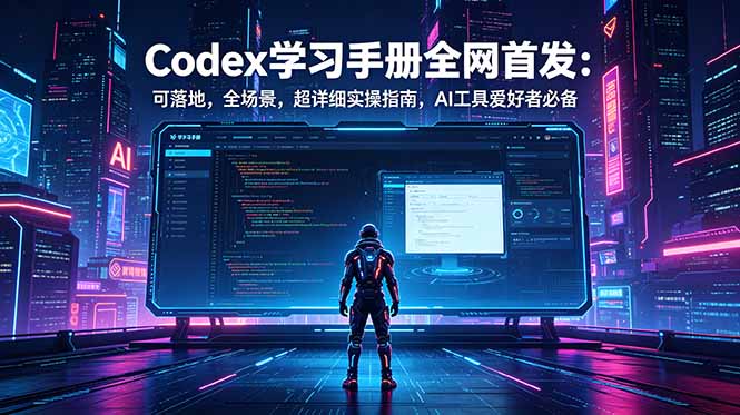 Codex学习手册全网首发:可落地,全场景,超详细实操指南,AI工具爱好者必备-巅峰研习社